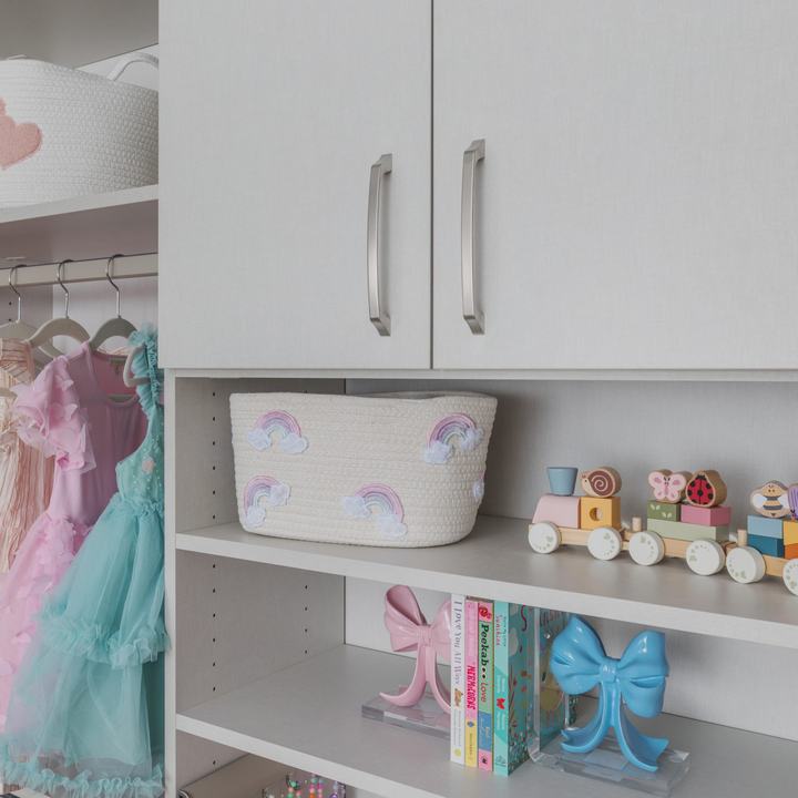 Custom reach-in closet system with ODI cabinetry by Closet Concepts